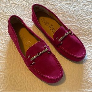 Pink loafers